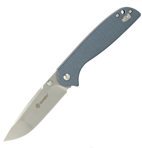 Нож Ganzo складной с клипсой серый G6803-GY