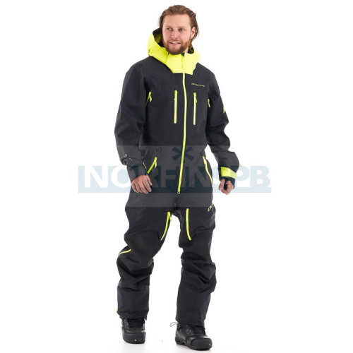 Комбинезон сноубордический Dragonfly SuperLight 3L MAN Black-Yellow Fluo в Калуге