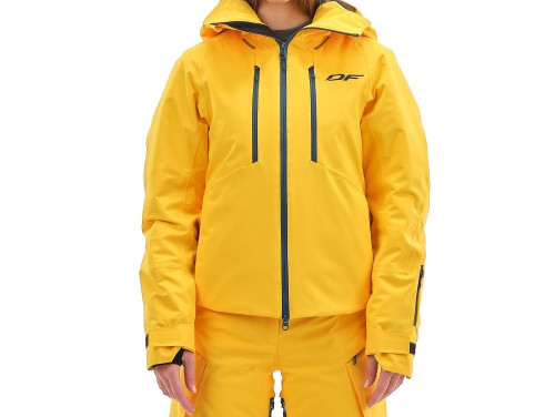 Куртка горнолыжная Dragonfly утепленная Gravity Premium Woman Yellow-Dark в Калуге