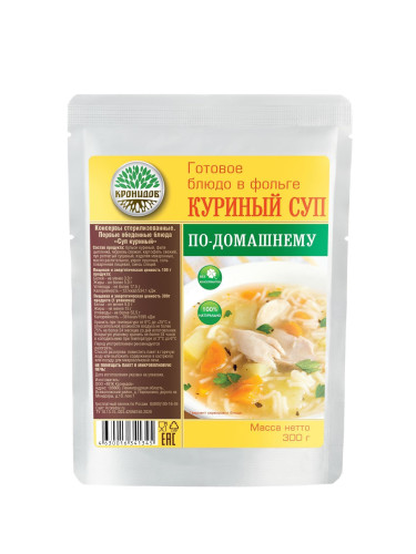 Консервы стерилизованные.Первые обеденные блюда "Суп куриный"