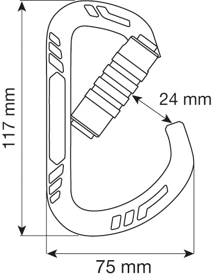  Карабин Camp GUIDE XL 3LOCK - Green в Калуге  