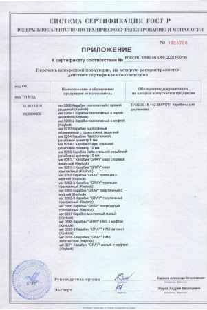  Карабин Вертикаль «GRAY» трапеция с муфтой (Keylock) в Калуге  