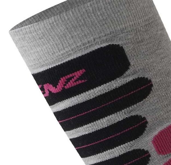 Купить Носки LENZ Skiing 2.0 Light Grey/Pink в Калуге