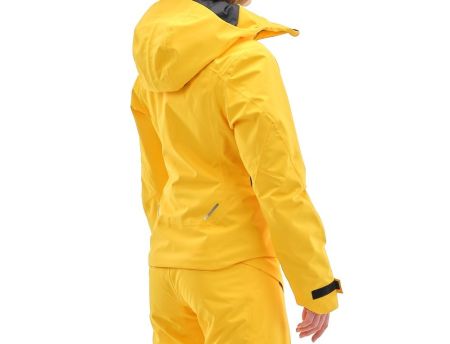 Куртка горнолыжная Dragonfly утепленная Gravity Premium Woman Yellow-Dark в Калуге