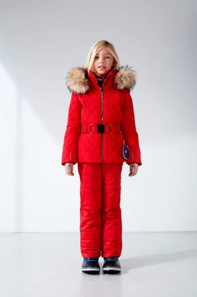 Куртка горнолыжная Poivre Blanc с иск.мехом W21-1003-JRGL/A красный в Калуге