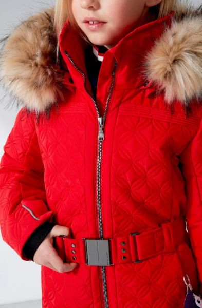 Куртка горнолыжная Poivre Blanc с иск.мехом W21-1003-JRGL/A красный в Калуге