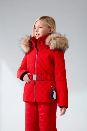 Куртка горнолыжная Poivre Blanc с иск.мехом W21-1003-JRGL/A красный в Калуге
