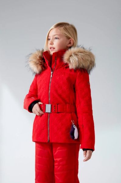 Куртка горнолыжная Poivre Blanc с иск.мехом W21-1003-JRGL/A красный в Калуге