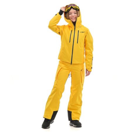 Куртка горнолыжная Dragonfly утепленная Gravity Premium Woman Yellow-Dark в Калуге