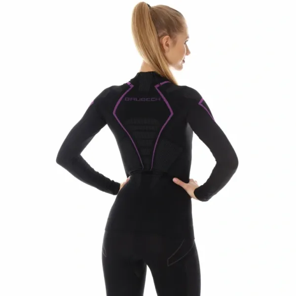 Футболка Brubeck Thermo Nilit Heat черный/розовый женская в Калуге
