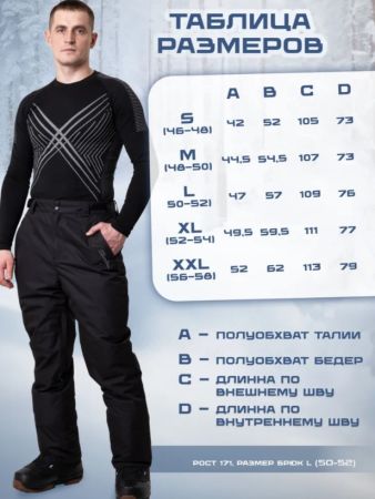 Брюки мужские "Saimaa" черный в Калуге